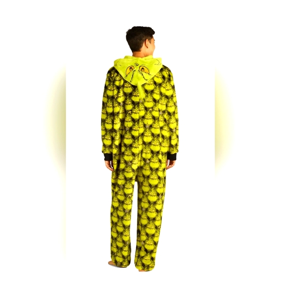 NWT Grinch Super Minky Union Suit w/pockets - Picture 2 of 3